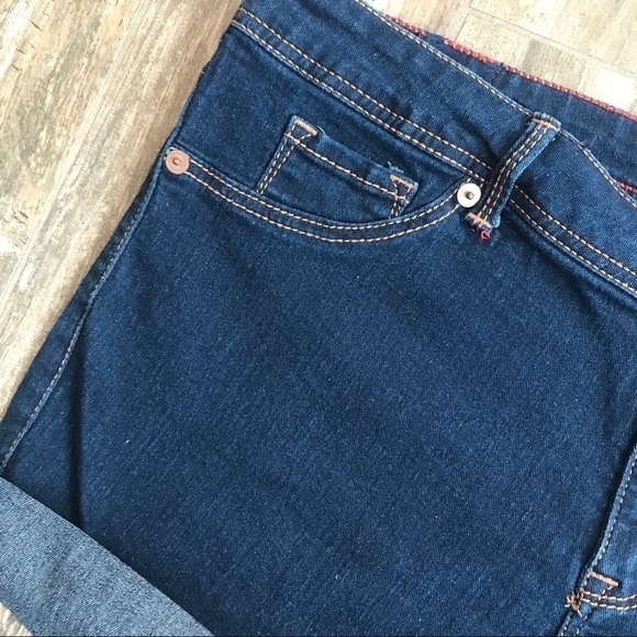 FADE to Blue stretch denim cut offs plus size 22W - Picture 3 of 10